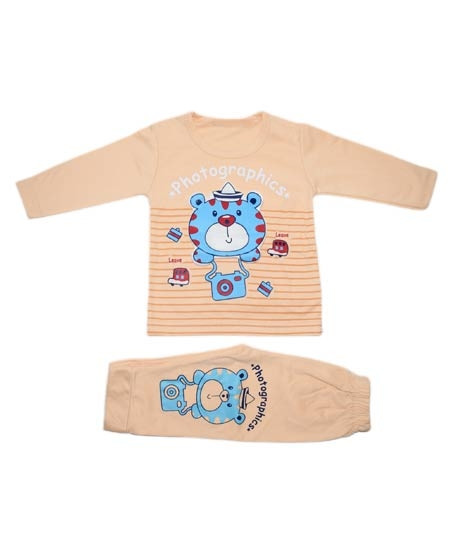 iShopping - Komfy Printed Baba Suit Bisque (NBB046)