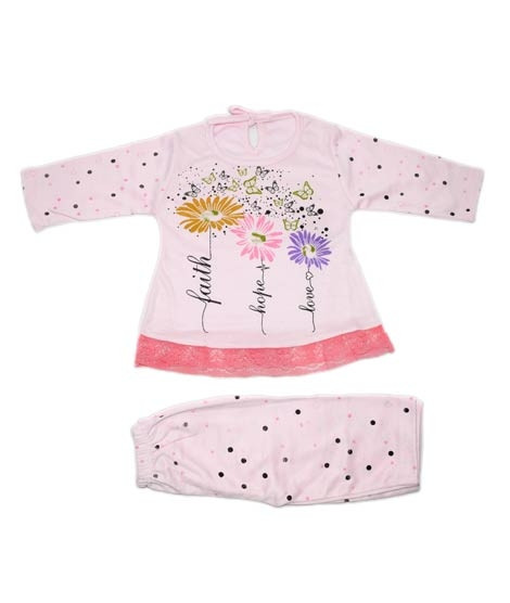 iShopping - Komfy Printed Baby Dress Pink (NBG062)