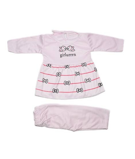 iShopping - Komfy Printed Baby Dress Pink (NBG066)