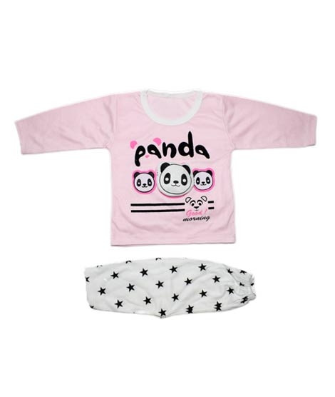 iShopping - Komfy Printed Unisex Baby Suit Pink (NBN074)