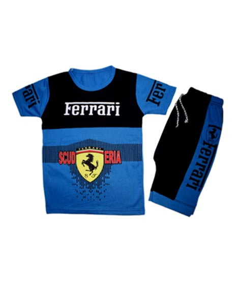 iShopping - Komfy Ferrari Printed Suit For Boys Blue (KBB147)