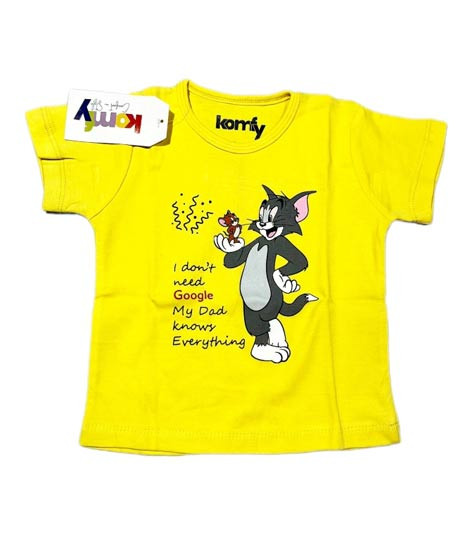 iShopping - Komfy Tom Shirt For Boys Yellow (KMF104)