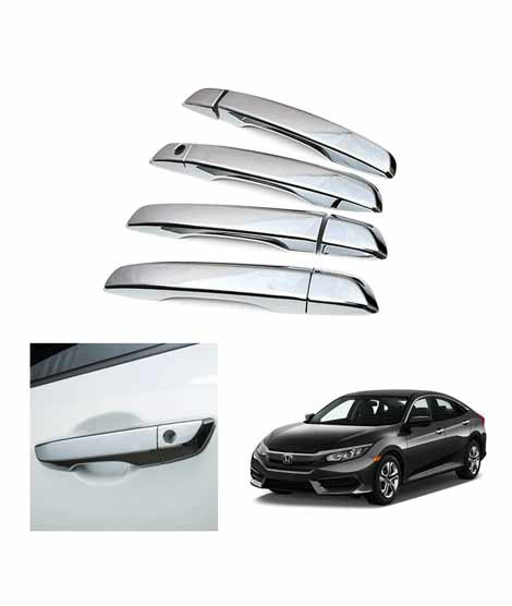 iShopping - Godzilla Honda Civic Car Door Handle Cover Chrome