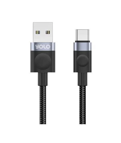 iShopping - Yolo Flow USB to Type-C Fast Charging Cable Black (Y-076)