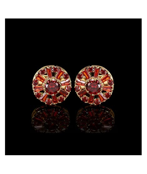 iShopping - Cufflers Designer Round Diamond Cufflinks (3016-A)
