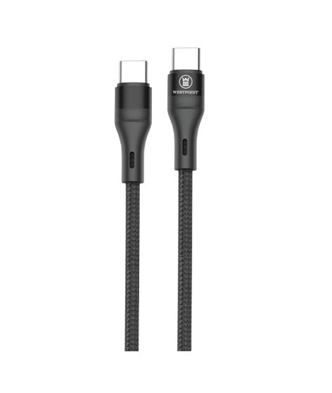 iShopping - Westpoint Type-C To Type-C Fast Charging PD Cable Black (WP-321)