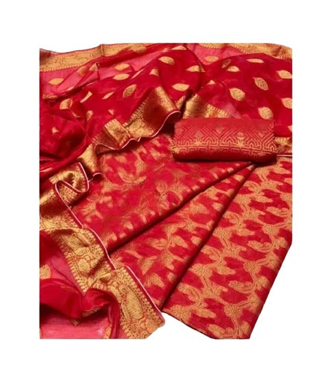 iShopping - Shah Kamal Cotton Jacquard Fabrics Unstitched Suit For Women 3-Pcs