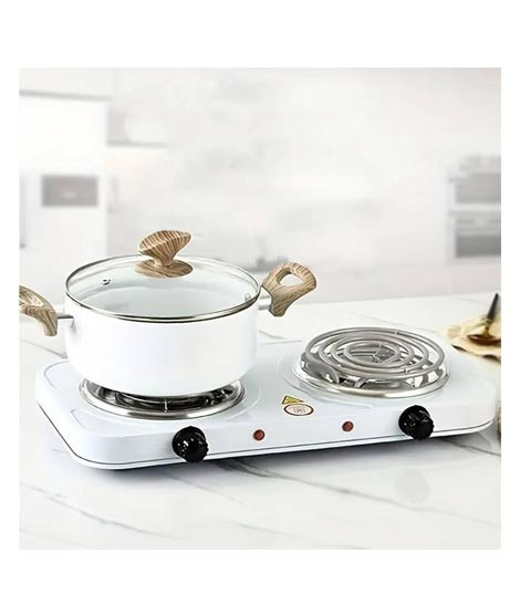 iShopping - Dual Burner Electric Stove for Home, Office & Kitchen