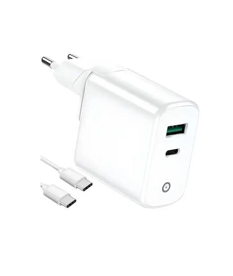 iShopping - Infinix 20W Wall PD Charger With Type-C To Type-C Cable White (XC05)