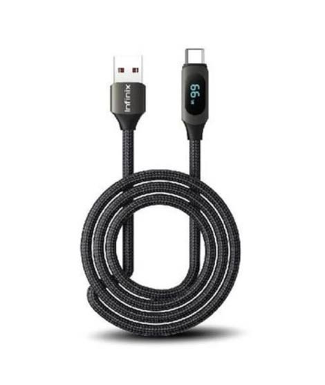 iShopping - Infinix USB‑A to USB‑C Data Cable Black (XDC76A)
