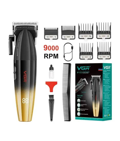 iShopping - VGR Professional Rechargeable Hair Clipper Black - (V-003)