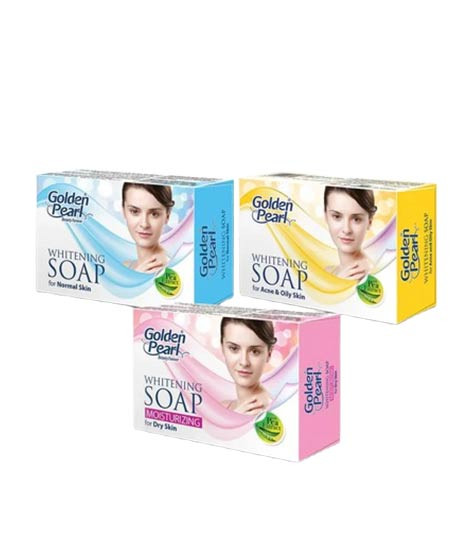 iShopping - Golden Pearl Whitening Soap Acne Prone & Oily Skin - Pack Of 3