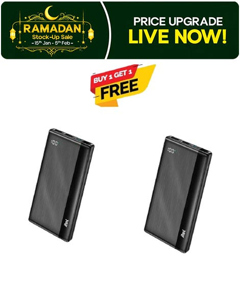 iShopping - Itel PowerPulse 20W Power Bank 10,000mAh (A1420) Buy One Get One Free