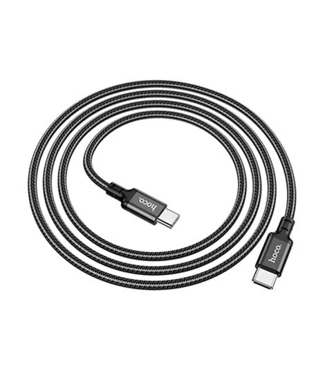 iShopping - Hoco 60W Type C To C Charging Data Cable 1 Meter Black (X14)