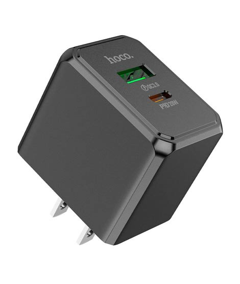 iShopping - Hoco PD20W + QC3.0 Charger US Black (CS14)