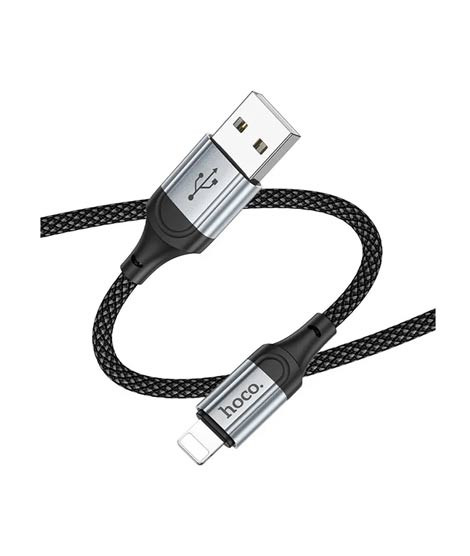 iShopping - Hoco Fresh USB to Lightning Charging Cable Black (X102)