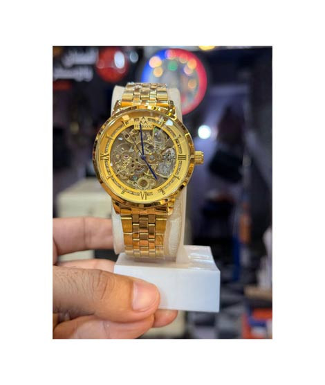 iShopping - Fitron Royal Gold Automatic Skeleton Watch For Men Golden