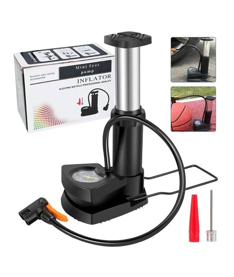 iShopping - High Pressure Foot Air Pump with Gauge