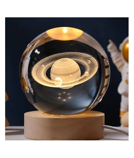 iShopping - 3D Planet Night Light Crystal Ball Table Lamp