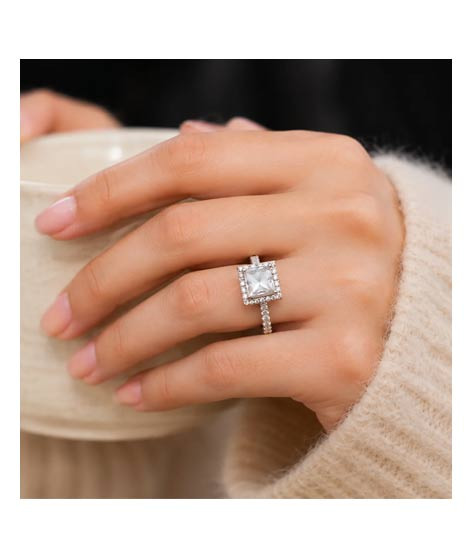 iShopping - House Of Nar Aurelia Square Zircon Ring