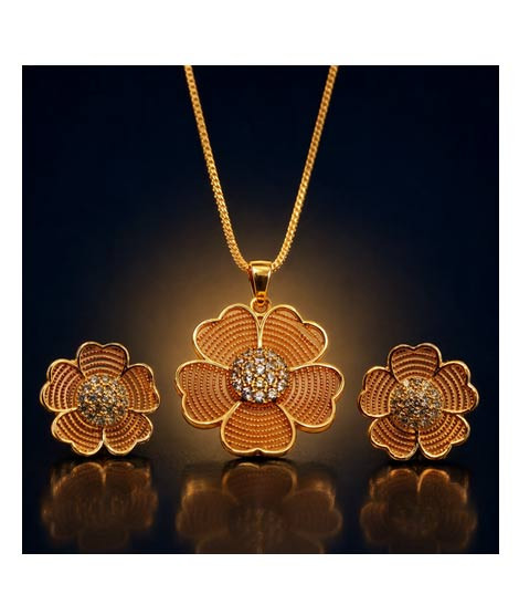 iShopping - House Of Nar Aurelia Bloom Floral Necklace & Stud Set