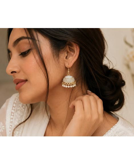 iShopping - House Of Nar Meenakari Pearl Jhumka Earrings 002