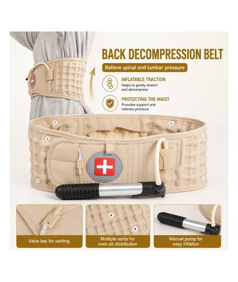 iShopping - Spinal Air Traction Belt Manual Air Pump
