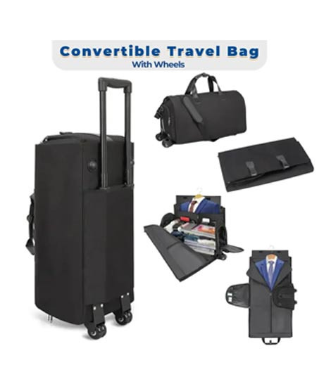 iShopping - Convertible Duffle Garment Bag with Wheels