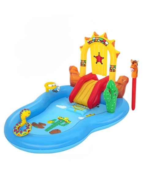 iShopping - Easy Shop Inflatable Wild West Swimming Pool For Kids With Pump