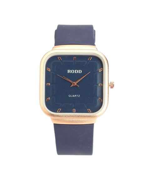 iShopping - Easy Shop Rubber Strap Slim Metallic Case Watch
