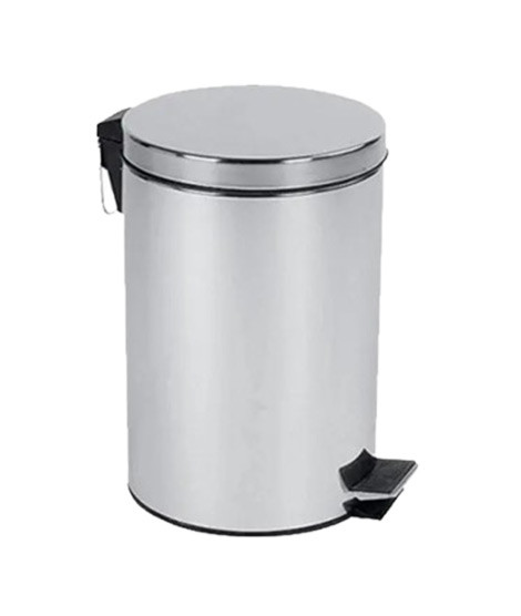iShopping - Easy Shop Stainless Steel Pedal Dustbin with Extra Bucket - 8 Liter