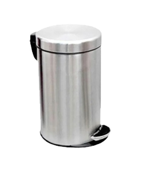 iShopping - Easy Shop Hydraulic Steel Pedal Dustbin with Extra Bucket - 8 Liter