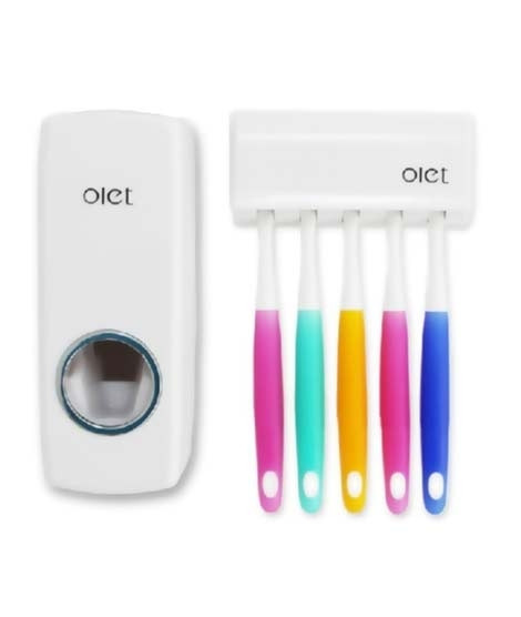 iShopping - F.A Communications Toothpaste Dispenser With Tooth Brush Holder