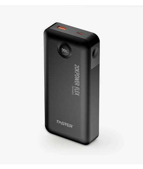 iShopping - Faster PF 45W 20000mAh Power Bank Black