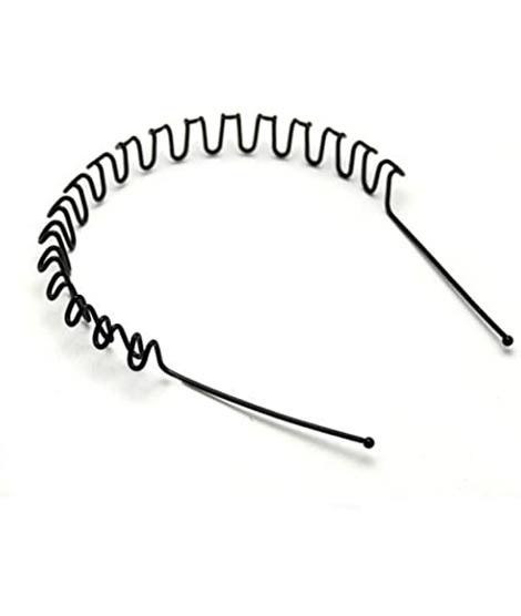 iShopping - Ferozi Traders Black Metal Headbands Wave For Men