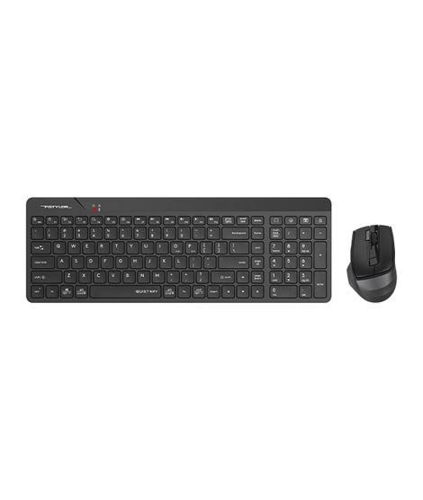 iShopping - A4Tech Fstyler 2.4G Wireless Quiet Key Combo Set Black (FG2400 Air2)