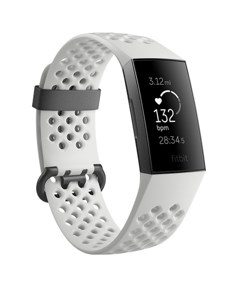 iShopping - Fitbit Charge 3 Special Edition Fitness Tracker White Sport