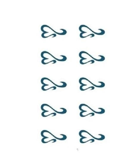 iShopping - Ferozi Traders Love Totem Design Temporary Tattoo Sticker