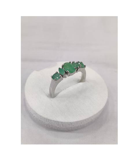 iShopping - Gilgit Bazaar Emerald Stone Silver Ring (28)