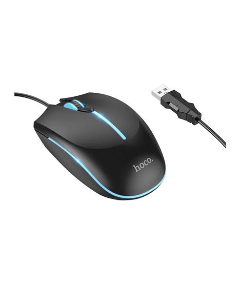 iShopping - Hoco Wonderful Luminous Gaming Wired Mouse Black (GM37)