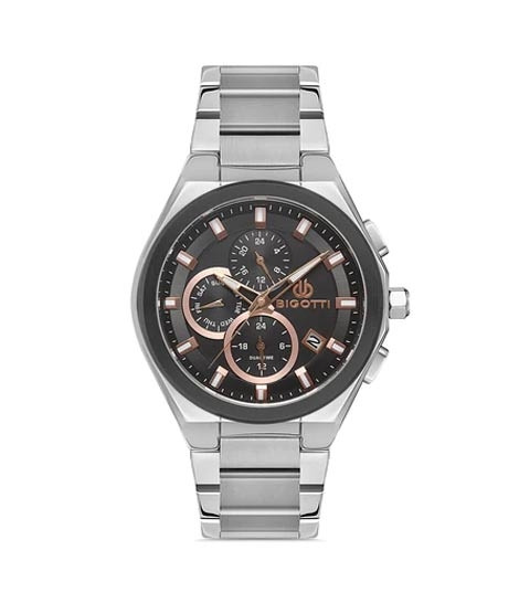 iShopping - Bigotti Stainless Steel Men's Watch Silver (BG.1.10351-5)