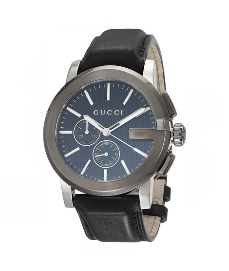 iShopping - Gucci G-Chrono Leather Men's Watch Black (YA101205)