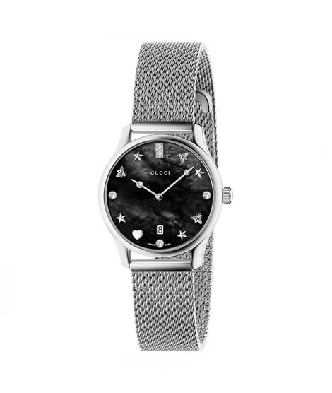 iShopping - Gucci G-Timeless Diamond Dial Women's Watch Silver (YA1265001)