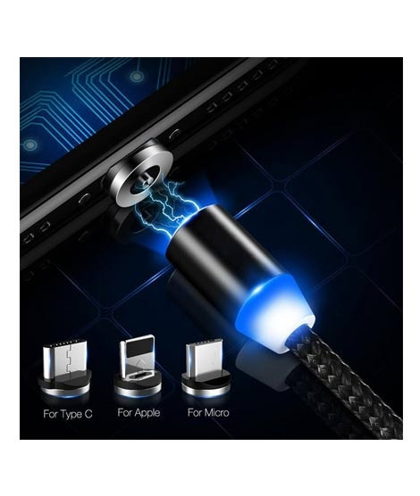 iShopping - Healthy Pigeon 3 In 1 Magnetic Data Cable Black
