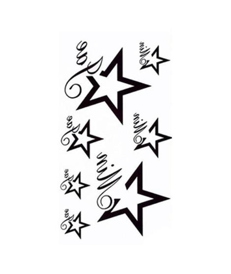 iShopping - Ferozi Traders Star Design Temporary Body Tattoo Sticker