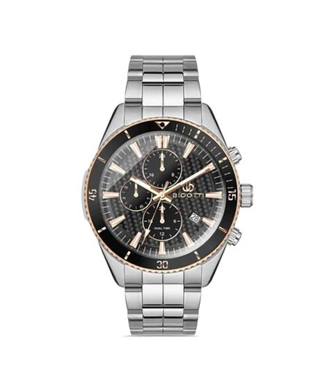 iShopping - Bigotti Stainless Steel Men's Watch Silver (BG.1.10337-3)