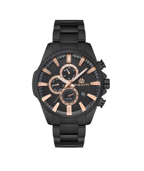 iShopping - Bigotti Stainless Steel Men's Watch Black (BG.1.10336-5)