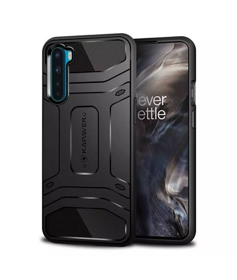 iShopping - Kapaver Rugged Black Case For OnePlus Nord (AMT-0567)