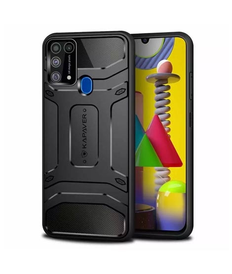 iShopping - Kapaver Rugged Black Case For Galaxy M31 (AMT-0580)