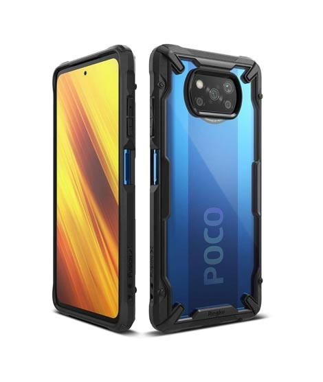 iShopping - Ringke Fusion X Rugged Black Case For Poco X3 NFC (AMT-0847)